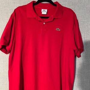 LACOSTE Polo Top- Red